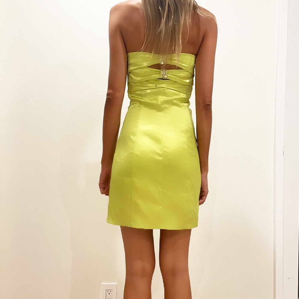 Light Green shiny dress